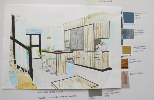 Cursus Binnenhuisarchitectuur gemaakt door Ina de Pree