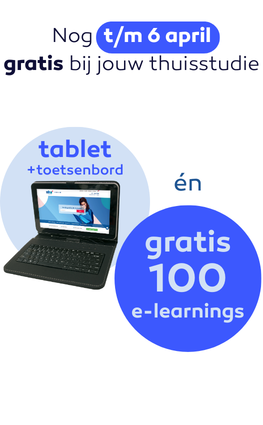 Gratis Tablet incl. toetsenbord bij inschrijving