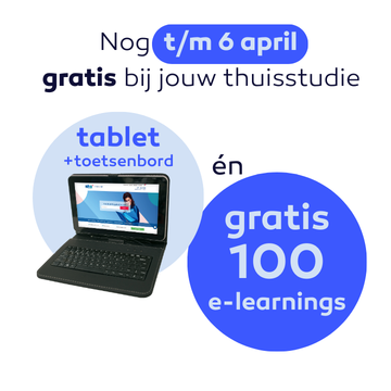 Gratis Tablet incl. toetsenbord bij inschrijving